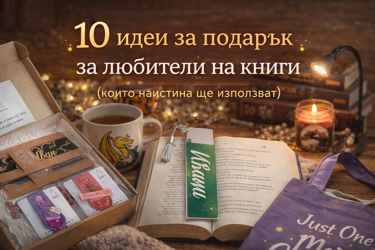 10 идеи за подарък за любители на книги (които наистина ще използват)